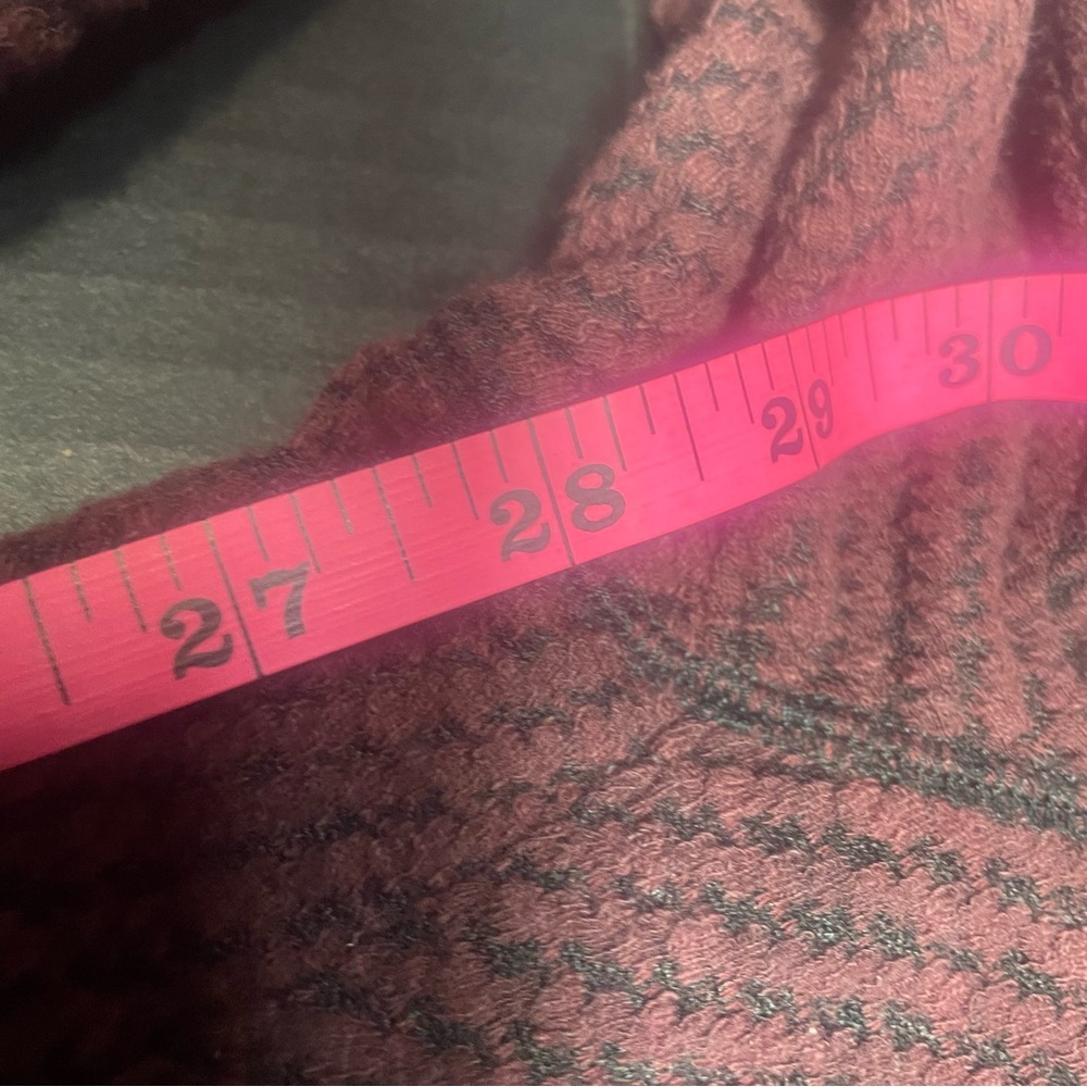 BNWT FREE PEOPLE MAROON COMBO STACKED STREET PANT XS ROOMY AND COMFY! - Picture 4 of 10